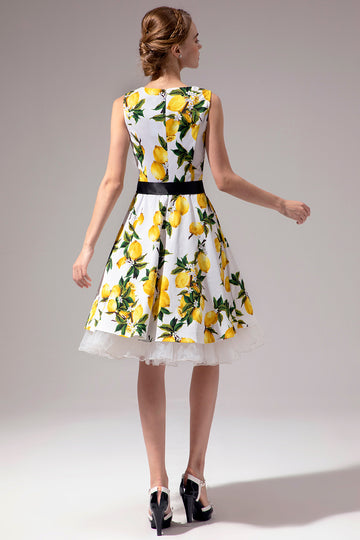 V-neck Lemon Dress